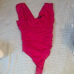 Hot pink bodysuit from express